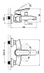 Смеситель для ванны D&K Venice Rialto DA1063201 с душем