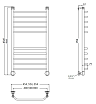Полотенцесушитель водяной Aquanet Fiona(г) 60x100 см