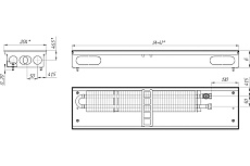 Конвектор КЗТО Бриз 200*100*2000 U (5Ал 12) NEW БР200100*2000UР5АЛ12