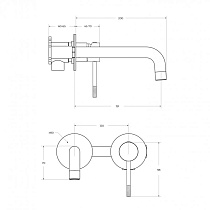 Смеситель для раковины Cezares RELAX-BLI2-1-01-W0 хром