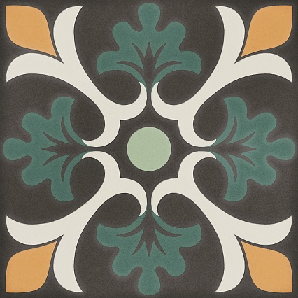 Керамогранит DNA Tiles Sync Clover Green 15x15 см, 125639