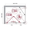 Душевой уголок BelBagno ALBANO-AS-1-100-C-Cr 100x100 прозрачный, хром