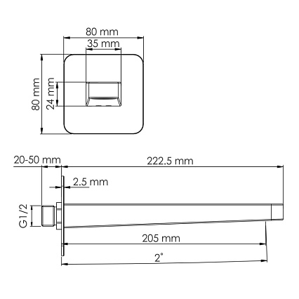 Смеситель для раковины WasserKRAFT Ems A7651.305 глянцевое золото