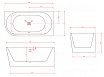 Акриловая ванна Abber AB9257-1.5 150x78 белый, правая