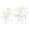 Смеситель RGW SP-211Gr с гигиеническим душем, серый brush 581408211-11