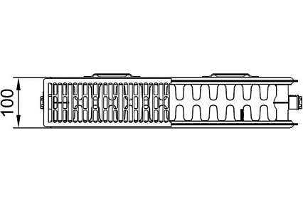 Радиатор Kermi FK0 22, 100х400х800, X2 Inside, RAL 9016 белый FK0220400801N2Y