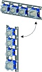 Душевой набор Paffoni Modular Box KITMB019NO046 душ 22.5 см, излив 24.5 см, черный