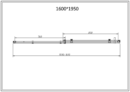 Душевой уголок Vincea Como-N VSR-4CN1016CLB 160x100 черный, прозрачное