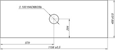 Столешница Allen Brau Priority 120 см graphite, 1.31012.G