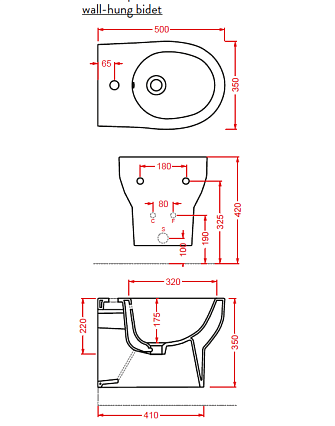 Подвесное биде Artceram Smarty SMB001 01 00 белый