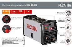 Сварочный полуавтомат Ресанта САИПА-160 MIG/MAG 65/134