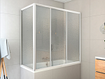 Шторка для ванны Roltechnik PV3 140x140 прозрачное стекло/профиль белый левая
