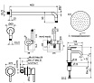 Душевой набор Plumberia IXO KITZXO01GR53 графит матовый