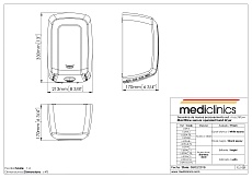 Сушилка для рук Mediclinics Machflow M09ACS хром матовый