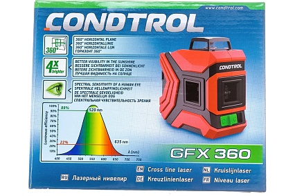 Лазерный нивелир Condtrol GFX360 1-2-221