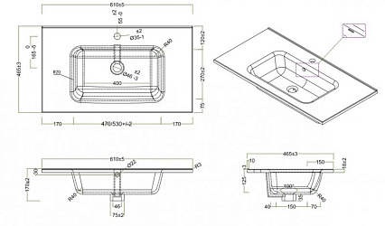 Мебель для ванной BelBagno Kraft 80 см Rovere Galifax Bianco