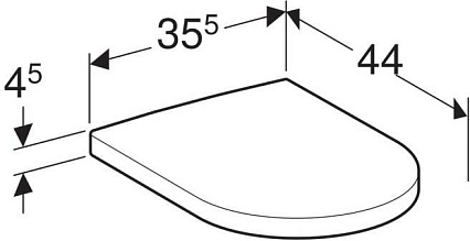 Крышка-сиденье для унитаза Geberit iCon 574130000