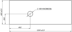 Столешница Allen Brau Infinity 120 см левая, marble, 1.21015.M