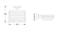 Мыльница Belz B90102-1 черный