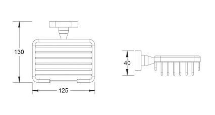 Мыльница Belz B90102-1 черный