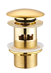 Донный клапан Creavit SF031G с переливом, золото
