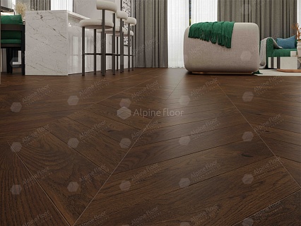 Инженерная доска Alpine Floor Chateau Дуб Тобакко 600x120x12 мм, EW203-08