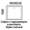 Поддон для душа Wemor 100/80/24 S 100x80 10000002428