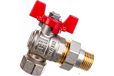 Шаровой кран угловой с американкой Rommer 1/2&quot;, ВН/НР, RBV-0006-0610215, RG008UB5BNBF2A