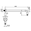 Кронштейн для душа Plumberia Shower SAT3130RS медь брашированная