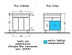 Тумба с раковиной Санта Лондон 80 см, с полками (рак.Фостер 80), белый