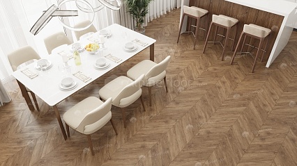 Виниловый ламинат Alpine Floor Chevron Alpine LVT Дуб Гевуина 555x127x2.5 мм, ECO 20-10A