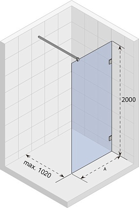 Душевая перегородка Riho Scandic NXT X400 100x200 черный G001113121