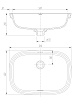 Раковина Arrow AP41008C 56 см белый