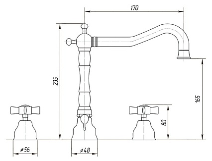 Смеситель для раковины Migliore Princeton ML.PRN-812.CR хром