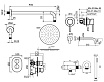 Душевой набор Plumberia IXO KITXOT18NO210 черный матовый