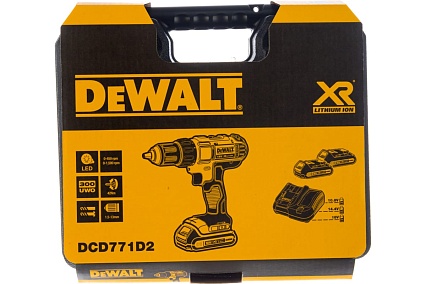 Дрель-шуруповерт DeWalt 2.0 Ач DCD771D2