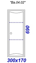 Шкаф подвесной Aqwella Барселона 30 см Ba.04.02