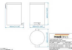 Ведро Mediclinics PP1321 20 л, белый