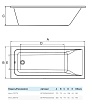 Акриловая ванна AlbaSpa Merry 180x70 белый ВПР0400000100