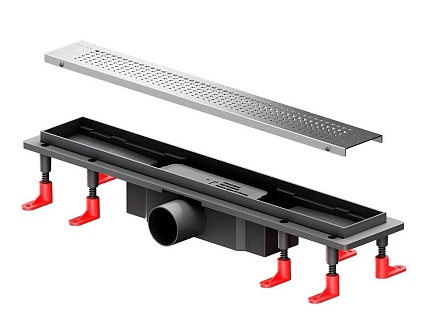 Душевой лоток Am.Pm PrimeFlow W02SC-P11-050-01SB 50 см, комб.затвор, решетка хром матовый