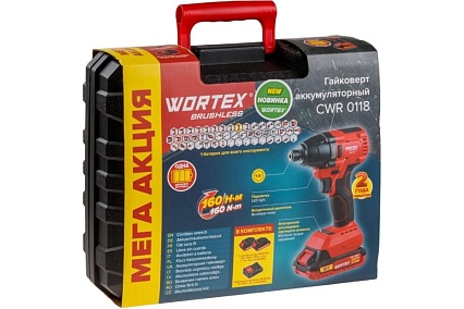 Ударный аккумуляторный шуруповерт-винтоверт Wortex CWR 0118 ALL1 0329286