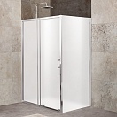 Душевой уголок BelBagno Unique 110-125x90 матовый, хром