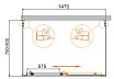 Душевой уголок Cezares MOLVENO-AH-12-150/80-P-Cr 150x80 рифленый