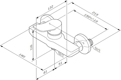 Смеситель для душа AM.PM X-Joy F85A20000 хром