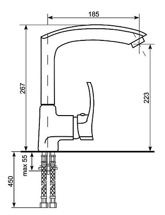 Смеситель для кухни Ulgran Classic U-005-302 песочный