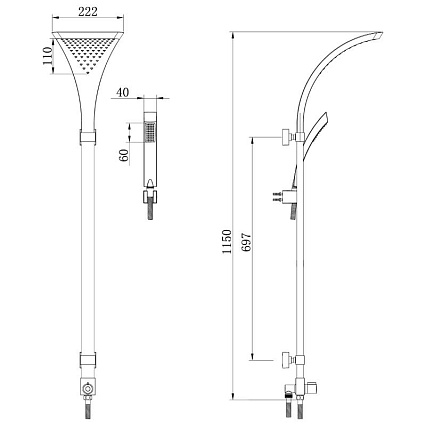 Душевая стойка Lemark LM8807C