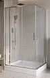 Душевой уголок BelBagno LUCE-AH-22-140/120-C-Cr 140x120 прозрачный, хром