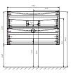 Тумба с раковиной Vincea Mia 80 см (под раковину VCB-3M800) Beton