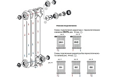 Стальной трубчатый радиатор отопления Rifar TUBOG титан TUB 2180-12-DV1-TI