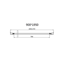 Душевой уголок Vincea Slim 8mm VSR-4SLP9090CL 90x90 хром, прозрачное